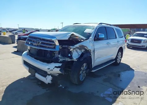 2014 Toyota Sequoia Limited 5.7L V8 из США, поврежденный, VIN 5TDKY5G19ES052809